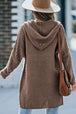 Open Front Longline Hooded Cardigan Bazaarbey