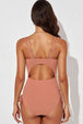 Tied  Plunge One-Piece Swimsuit Trendsi