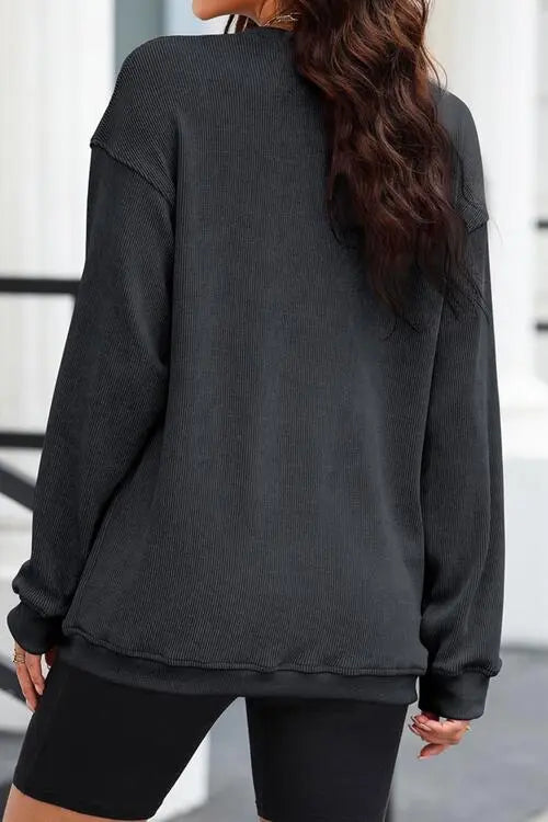 MERRY AND BRIGHT Graphic Sweatshirt Bazaarbey
