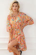 Printed Smocked Frill Tiered Dress -BazaarBey - www.shopbazaarbey.com