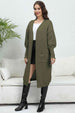 Open Front Dropped Shoulder Cardigan Trendsi
