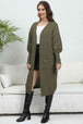 Open Front Dropped Shoulder Cardigan Trendsi
