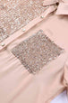 Sequin Button Front High-Low Shirt Dress -BazaarBey - www.shopbazaarbey.com