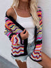 Chevron Stripes  Cardigan Bazaarbey