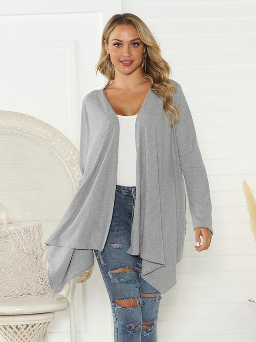 Floral  Long Sleeve Cardigan Trendsi