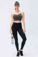 Wide Waistband Slim Fit Active Leggings Bazaarbey