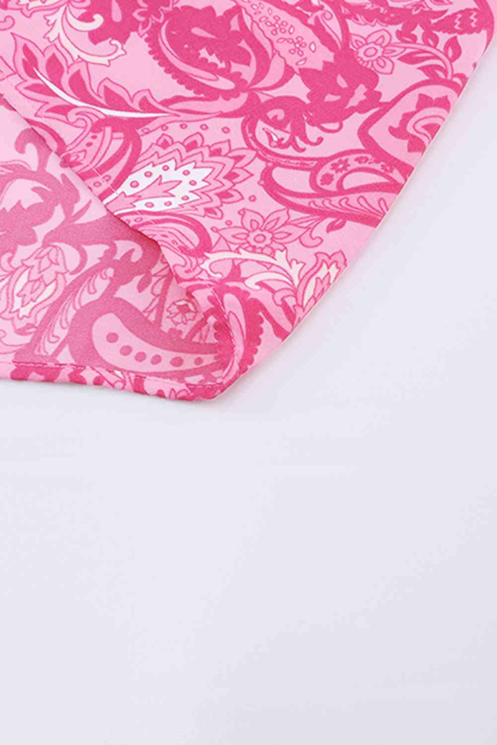 Paisley Print Flounce Sleeve Maxi Dress -BazaarBey - www.shopbazaarbey.com