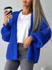 Open Front Dropped Shoulder Cardigan Bazaarbey