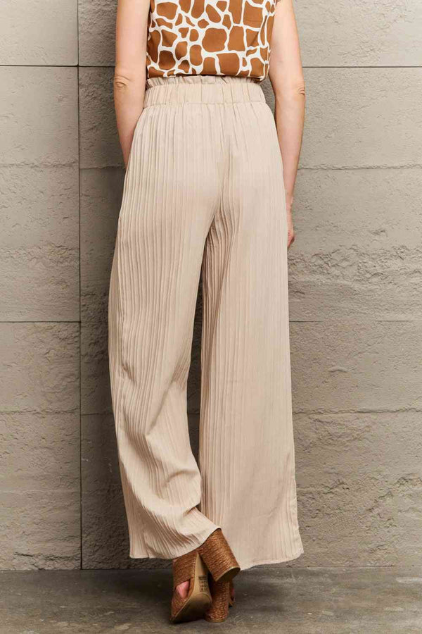 Tie Waist Long Pants Bazaarbey