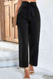 Belted High-Rise Wide Leg Pants Bazaarbey