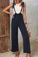 Tied Wide Leg Overalls Bazaarbey