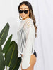 Long Sleeve Round Neck Openwork Cover-Up Trendsi