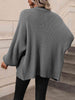  Button Down Horizontal-Ribbing  Cardigan Trendsi