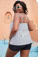 ka Dot Layered Swim Top Trendsi
