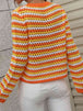 Striped  Long-Sleeve Knit Pullover Trendsi