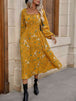 Square Neck Smocked Waist Dress -BazaarBey - www.shopbazaarbey.com