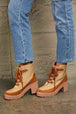 Lace Up Lug Booties Trendsi
