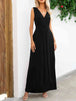  Neck Sleeveless Maxi Dress -BazaarBey - www.shopbazaarbey.com