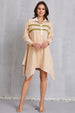Half Button Handkerchief Hem Dress -BazaarBey - www.shopbazaarbey.com