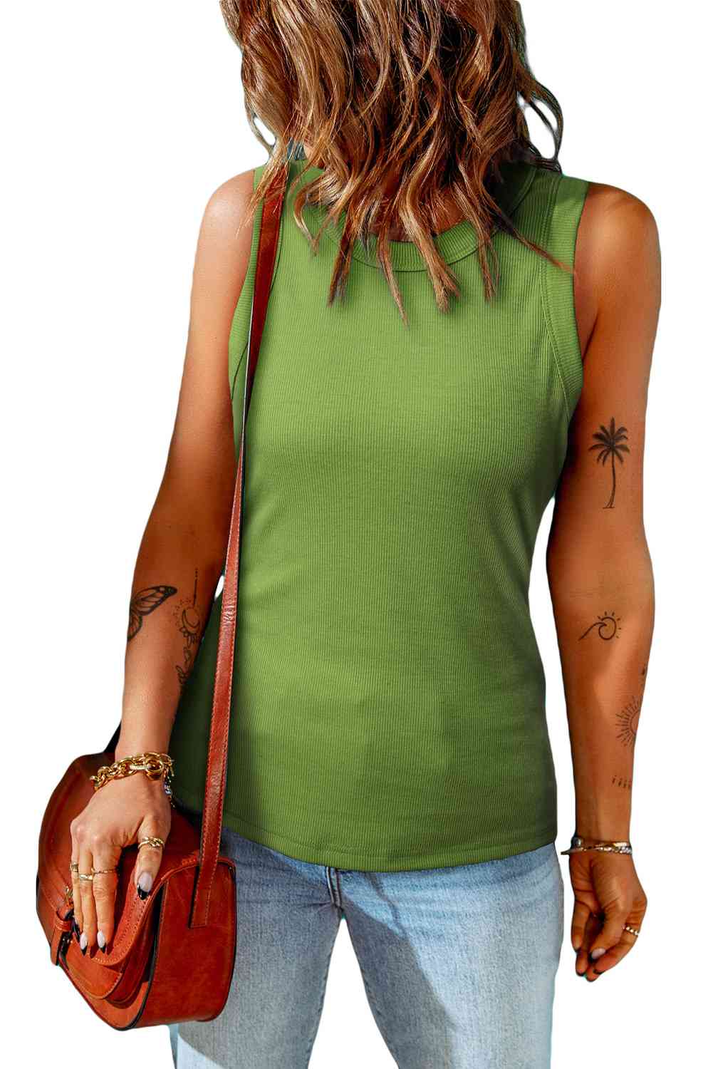 Round Neck Sleeveless Tank Bazaarbey