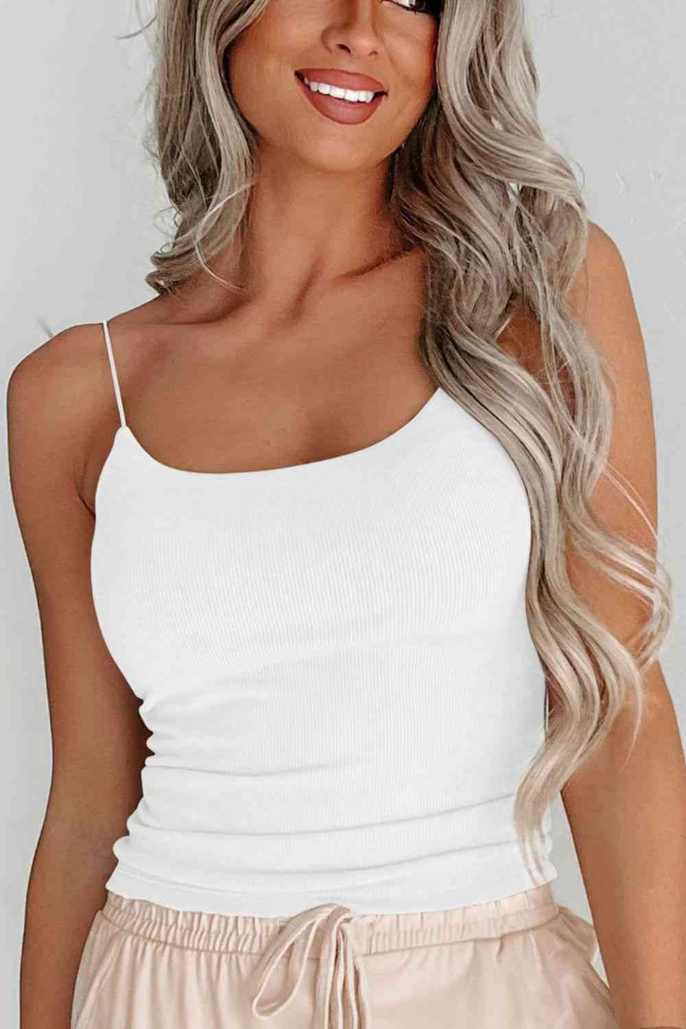 Ribbed Scoop Neck Cami Bazaarbey