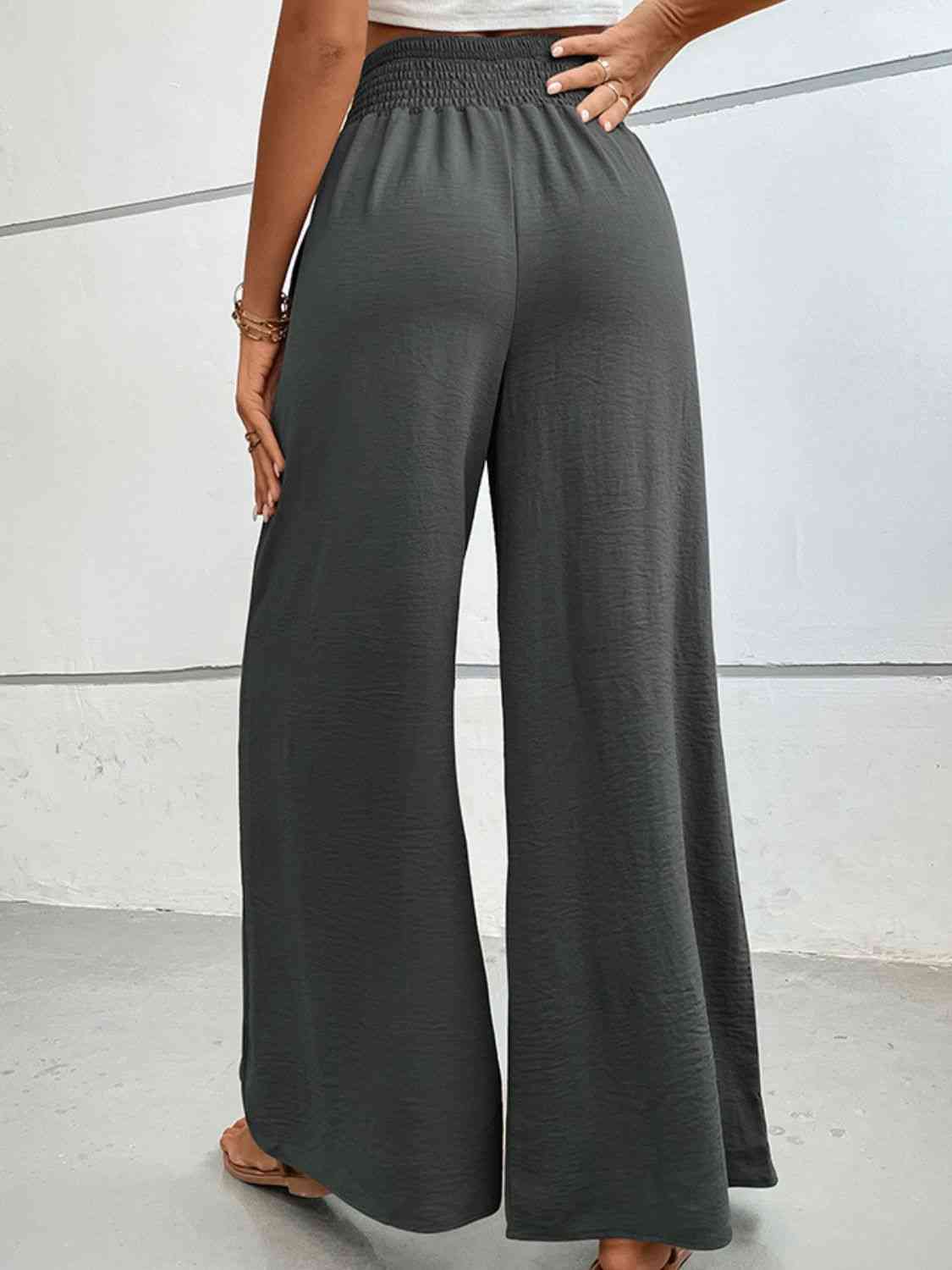 Wide Waistband Relax Fit Long Pants Bazaarbey