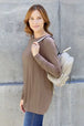  Full Size Round Neck Long Sleeve Top Trendsi
