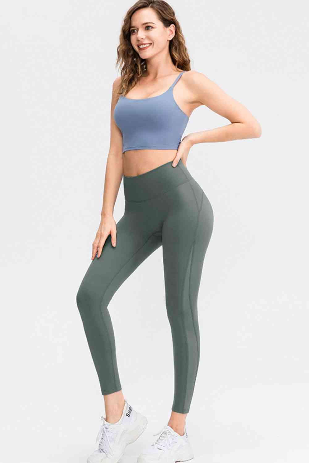 Wide Waistband Slim Fit Long Sports Pants Bazaarbey