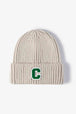 Letter C Patch Cuffed Beanie Trendsi
