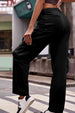 Buttoned Knee Pockets Loose Fit Jeans Bazaarbey