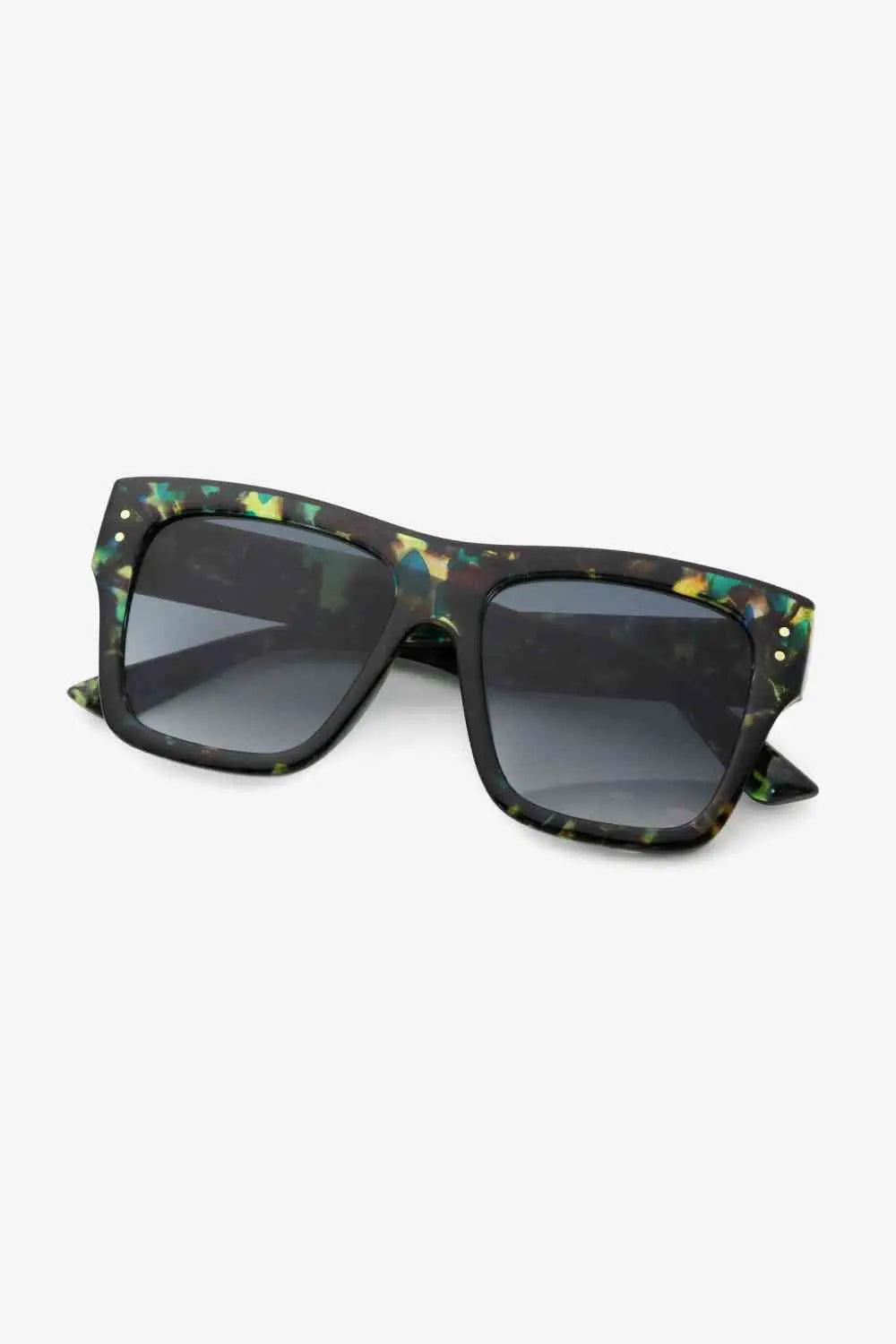 UV400 Patterned ycarbonate Square Sunglasses Trendsi