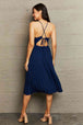 Tie Back Spaghetti Strap Pleated Dress -BazaarBey - www.shopbazaarbey.com