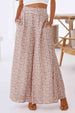  Polka Dot High Waist Wide Leg Pants with Pockets Bazaarbey