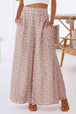  Polka Dot High Waist Wide Leg Pants with Pockets Bazaarbey