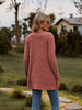Ribbed Button-Up Cardigan with Pockets Trendsi