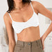 Scoop Neck Spaghetti Strap Bra Bazaarbey