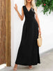  Neck Sleeveless Maxi Dress -BazaarBey - www.shopbazaarbey.com