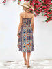 Printed Strapless Tie Belt Dress -BazaarBey - www.shopbazaarbey.com