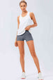 Slim Fit Wide Waistband Sports Shorts Bazaarbey