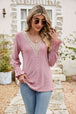  V-Neck Smocked Flounce Sleeve Blouse Bazaarbey