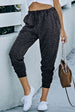  Leopard Print Joggers with Pockets Bazaarbey