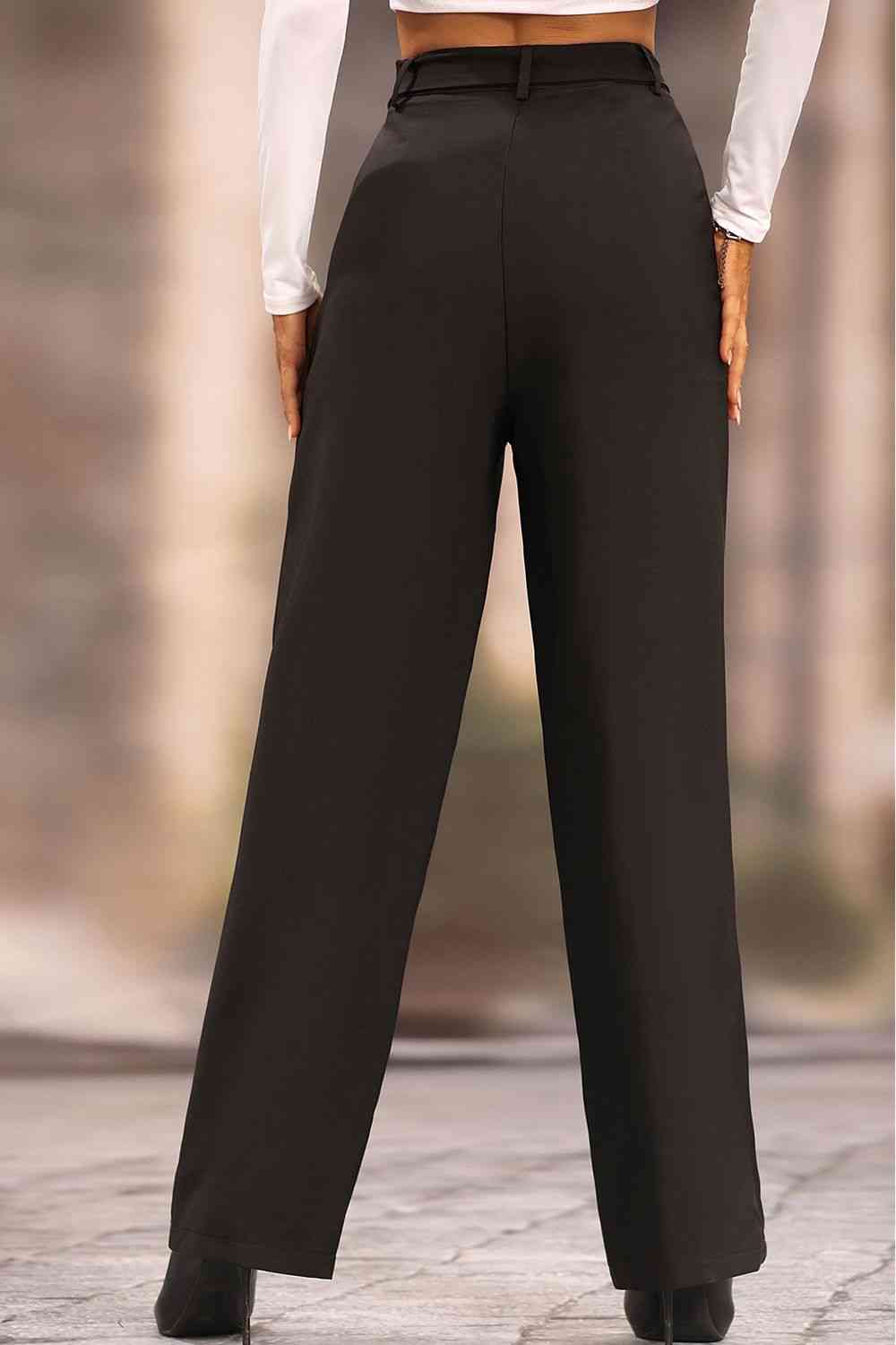 Long Loose Fit Straight Pants Bazaarbey
