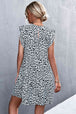 Leopard Round Neck Mini Dress -BazaarBey - www.shopbazaarbey.com