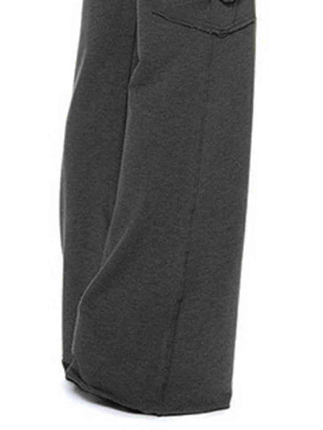 Mid Waist Pants with Pockets Bazaarbey