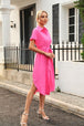Tied Button Up Shirt Dress -BazaarBey - www.shopbazaarbey.com