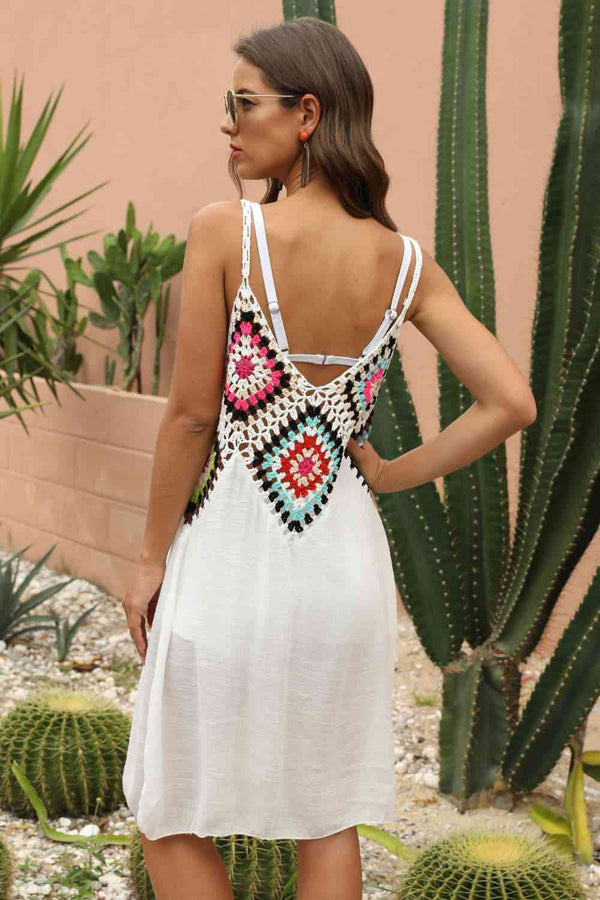  Sleeveless Embroidery Dress -BazaarBey - www.shopbazaarbey.com