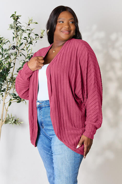 Ribbed Cocoon Cardigan Bazaarbey