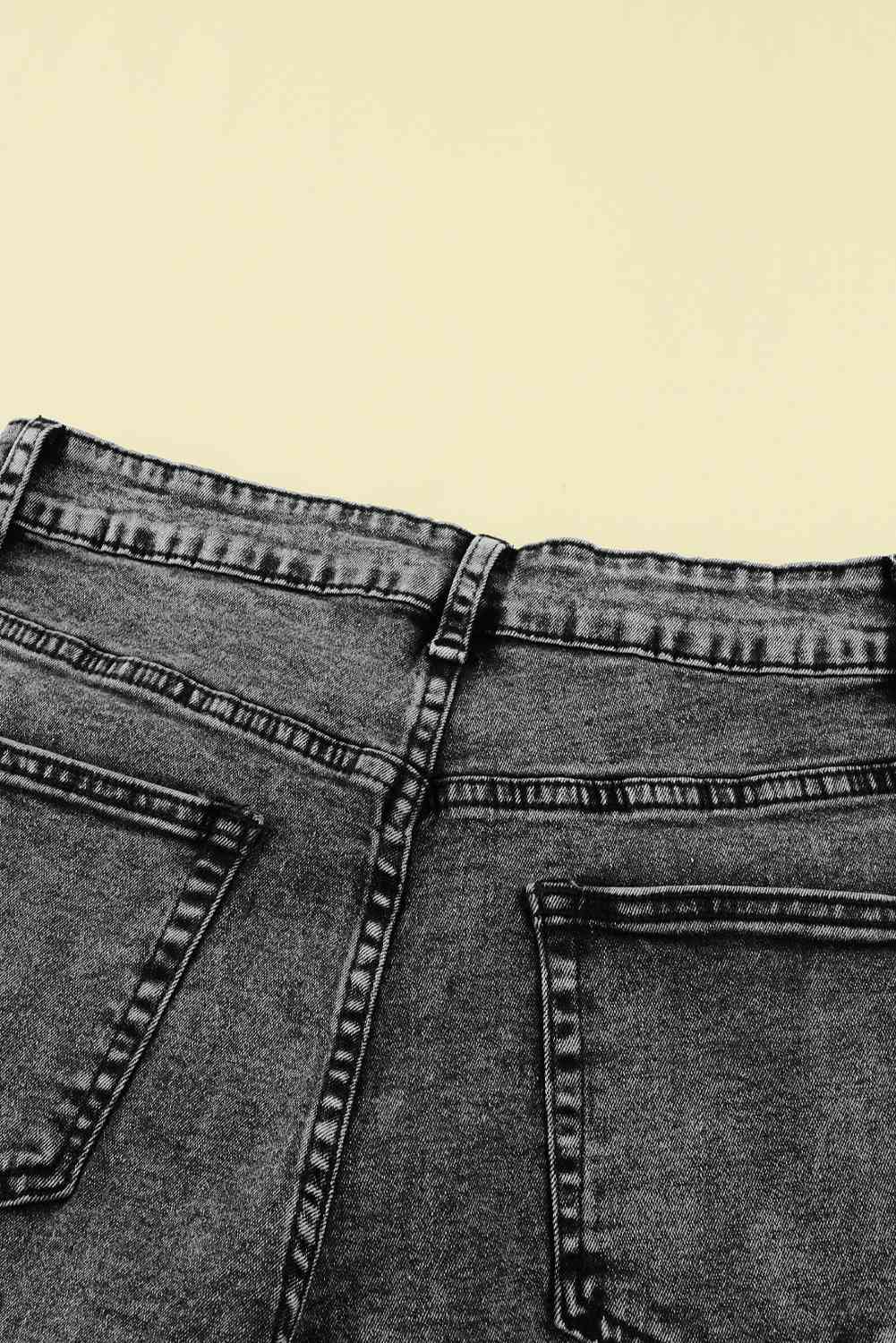 Slit Flare Jeans Trendsi