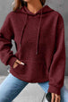 Dropped Shoulder Pocketed Hoodie Trendsi