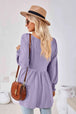 V-Neck Lantern Sleeve Blouse Bazaarbey